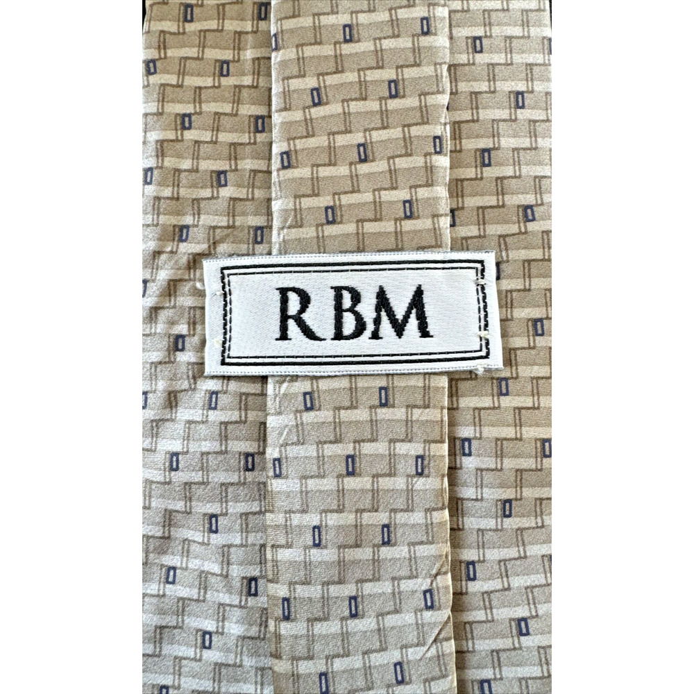 Men's Necktie RBM Silk L58" W4" beige
